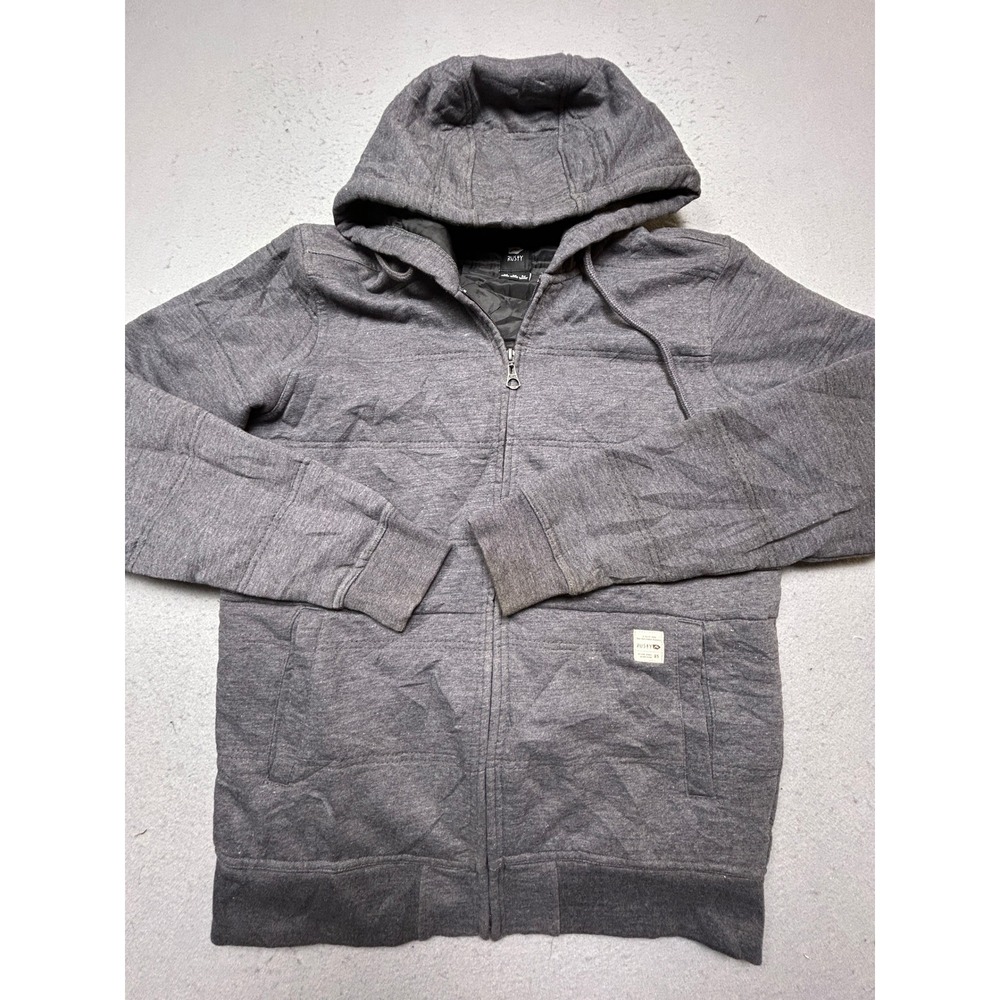 Rusty Zip Hoodie Cotton Polyester Gray Heather Medium Mens